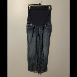 2/$16 Indigo Blue Jean capris size medium